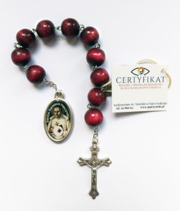Koronka 10 cnót NMP z relikwią św.Stanisława Papczyńskiego 4005